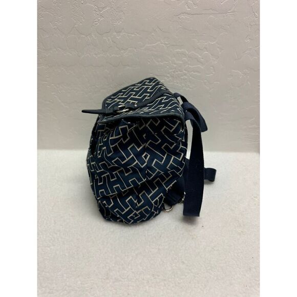 Tommy Hilfiger Black White Mini Backpack Geometric Pattern‎ - Picture 2 of 7